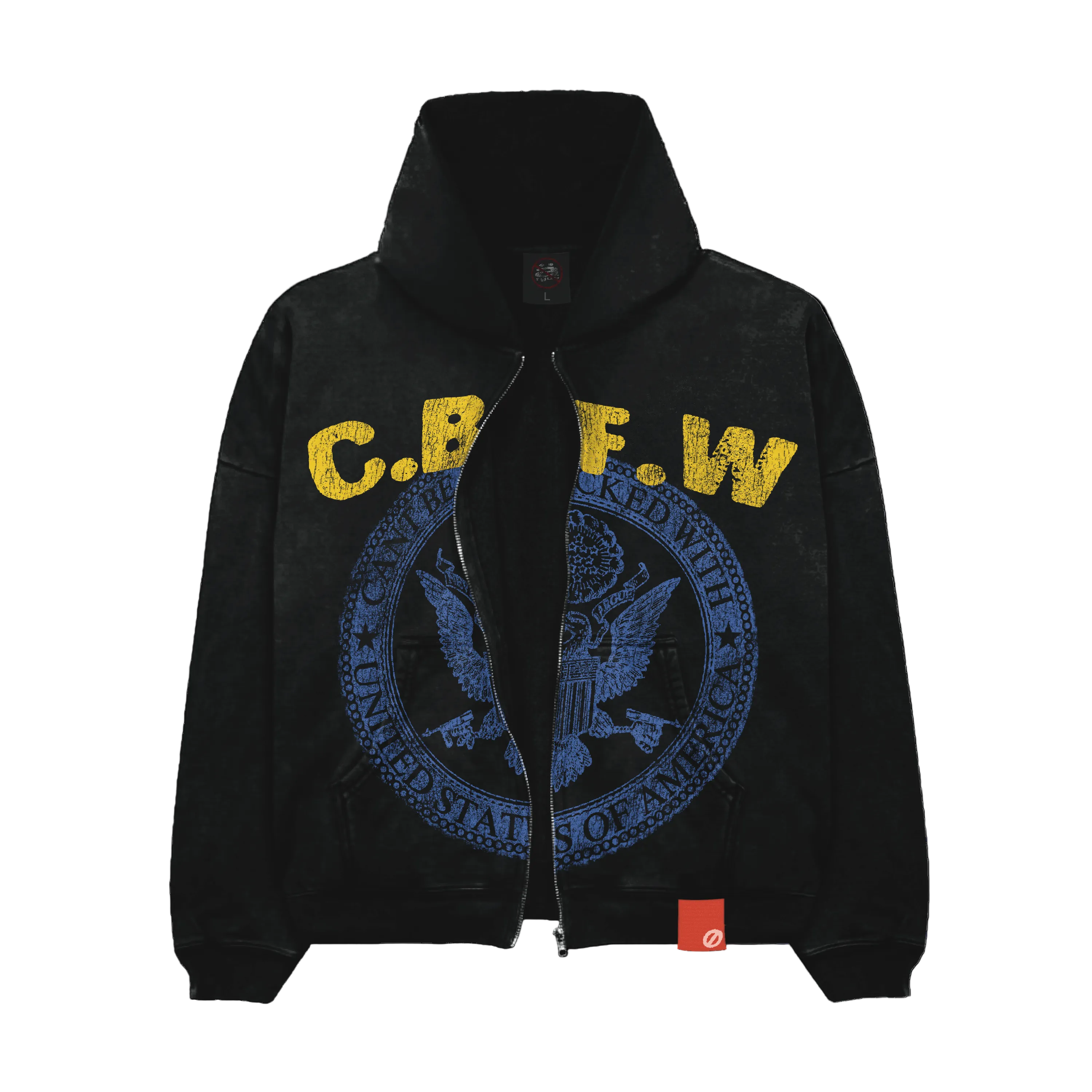 BLACK “CBFW” ZIP UP