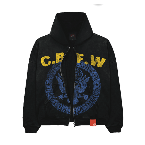 BLACK “CBFW” ZIP UP