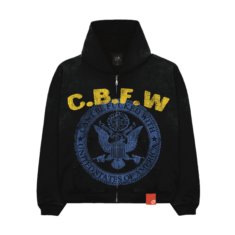 BLACK “CBFW” ZIP UP